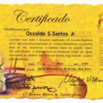 Certificate Spiritual Journey 2008