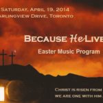 Music Program Because He Lives